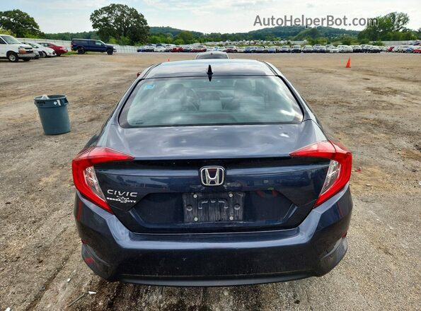 19XFC2F72JE033804 2018 HONDA CIVIC Синий Вид салона спереди
