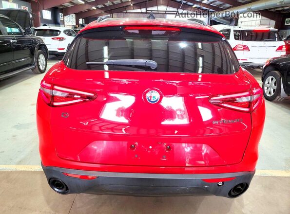 ZASPAKBN7K7C53964 2019 ALFA ROMEO STELVIO Burgundy წინა სალონის ხედი
