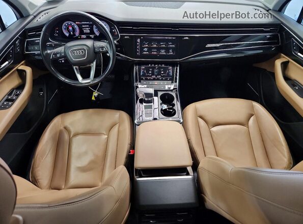 WA1LXAF76LD002569 2020 AUDI Q7 White Вид щитка приладів