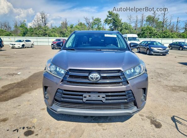 5TDJZRFH2KS963638 2019 TOYOTA HIGHLANDER Gray Հետևի տեսք