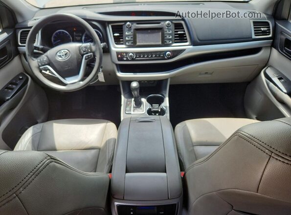 5TDZARFH7KS054577 2019 TOYOTA HIGHLANDER Silver Instrument cluster view