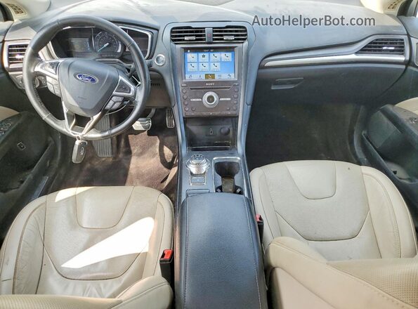 3FA6P0RU8HR375499 2017 FORD FUSION White Vista del cuadro de instrumentos