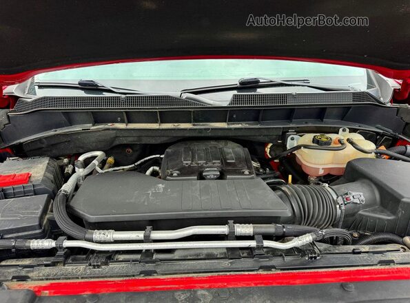 1GCPYDEKXKZ255942 2019 CHEVROLET SILVERADO Красный Вид подкапотного пространства