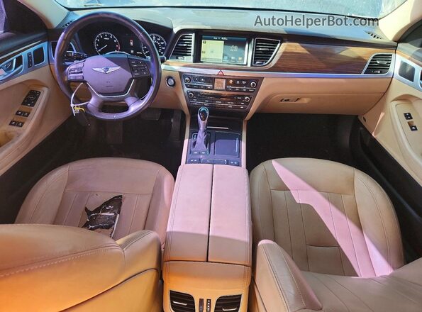 KMHGN4JE7HU167375 2017 GENESIS G80 Черный Вид щитка приборов