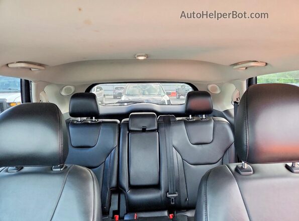 2FMPK3K93HBB59834 2017 FORD EDGE Silver Vista interior trasera