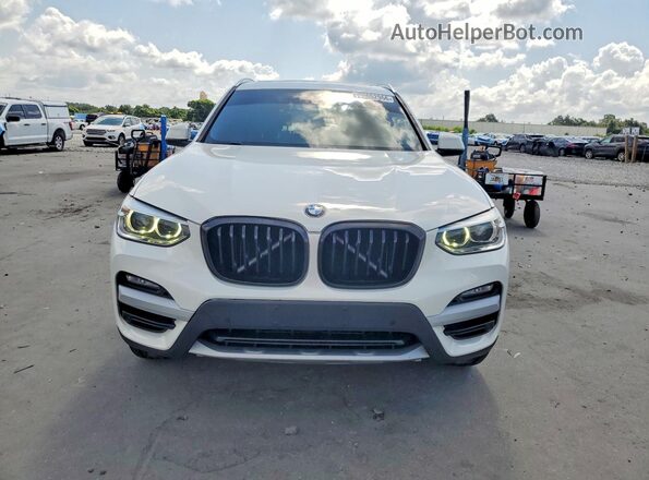 5UXTY3C09L9B62388 2020 BMW X3 White Вид ззаду
