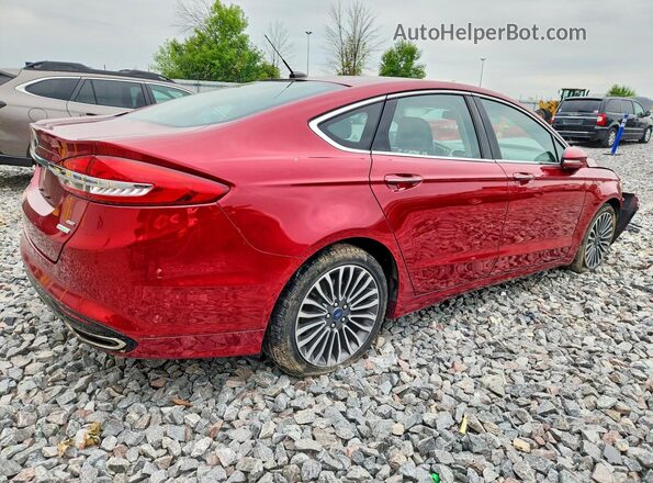 3FA6P0H92JR260495 2018 FORD FUSION Бордовый Передняя правая четверть