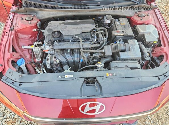 KMHLL4DG9RU722393 2024 HYUNDAI ELANTRA Red Widok komory silnika