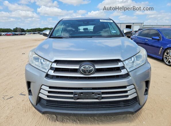 5TDZZRFH4JS254095 2018 TOYOTA HIGHLANDER Silver Հետևի տեսք