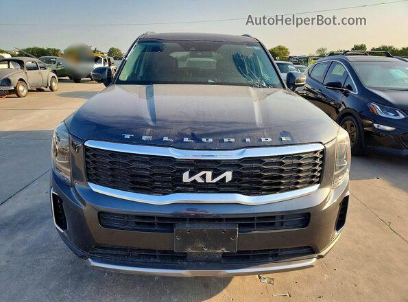5XYP6DHC9NG242077 2022 KIA TELLURIDE Gray უკანა ხედი