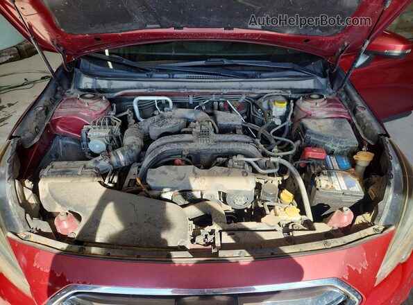 4S4BSANC0J3240818 2018 SUBARU OUTBACK Maroon Engine compartment view