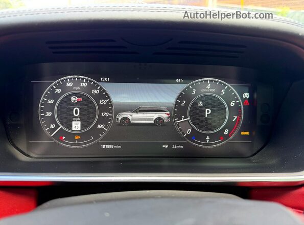 SALWZ2SE8JA191871 2018 LAND ROVER RANGE Red Dashboard view