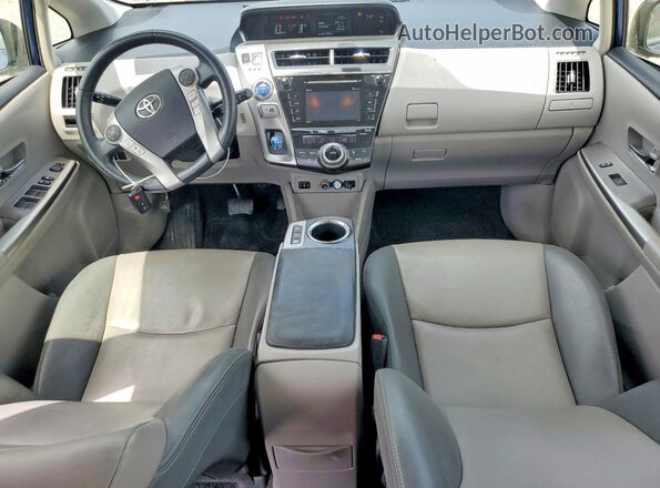 JTDZN3EU7GJ051392 2016 TOYOTA PRIUS Blue Вид щитка приладів