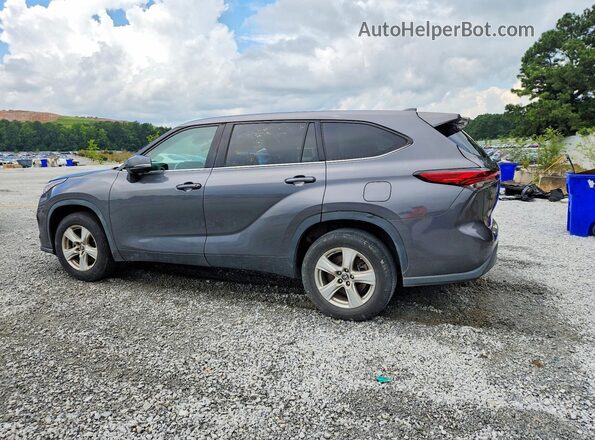5TDCZRAH0MS534193 2021 TOYOTA HIGHLANDER Gray Rear right