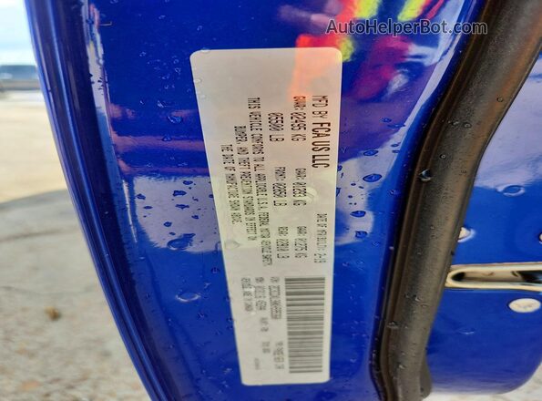 2C3CDXL90KH595360 2019 DODGE CHARGER Blue Widok naklejki z numerem VIN