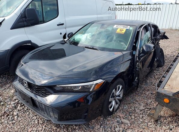 2HGFE2F21SH600493 2025 HONDA CIVIC Black უკანა მარცხენა