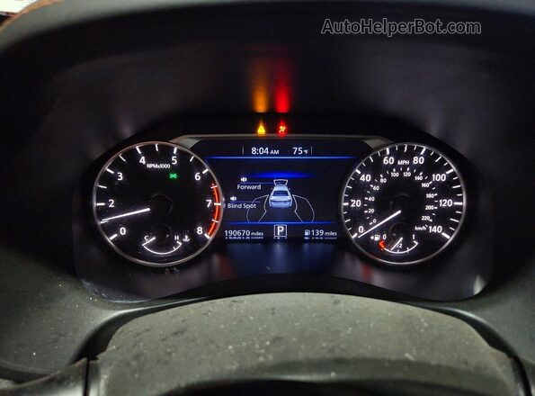 1N4BL4CV8KC153800 2019 NISSAN ALTIMA Белый Вид задних сидений