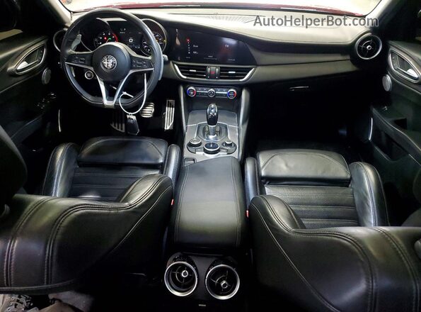 ZARFANBN6K7612720 2019 ALFA ROMEO GIULIA Maroon Вид щитка приладів
