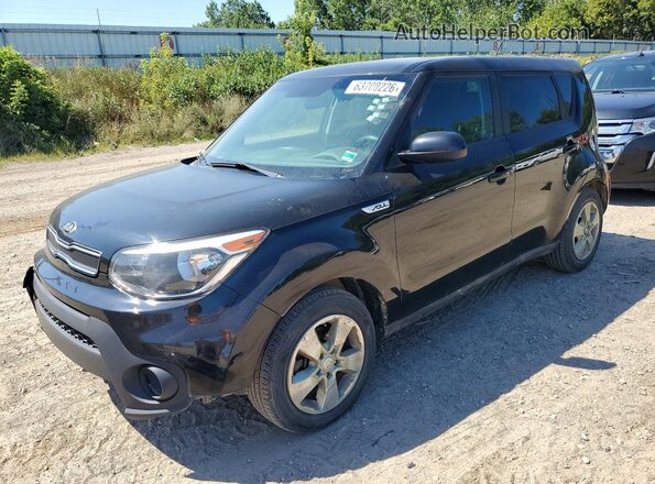 KNDJN2A21H7882459 2017 KIA SOUL Black Tył lewy