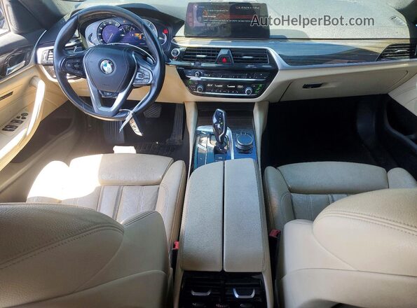 WBAJA7C38HG906929 2017 BMW 5 SERIES Черный Вид щитка приборов