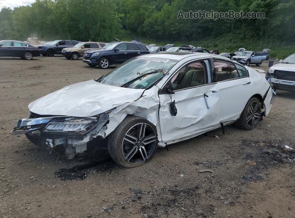 1HGCR3F96GA004974 2016 HONDA ACCORD Белый Задняя левая четверть