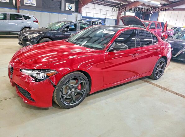 ZARFANBN6K7612720 2019 ALFA ROMEO GIULIA Maroon Задня ліва чверть