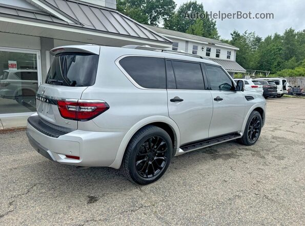 JN8AY2BA1M9372547 2021 NISSAN ARMADA Silver Front view