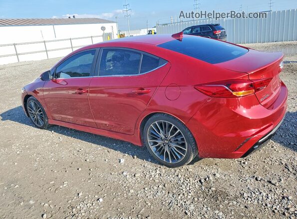 KMHD04LB3JU544939 2018 HYUNDAI ELANTRA Red Tył prawy