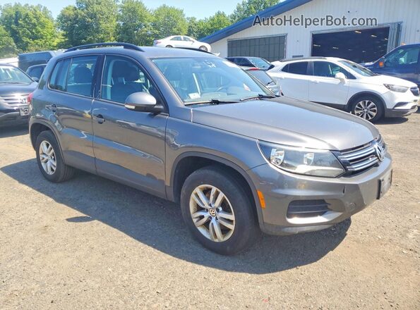 WVGBV7AX1GW580182 2016 VOLKSWAGEN TIGUAN Gray Front view