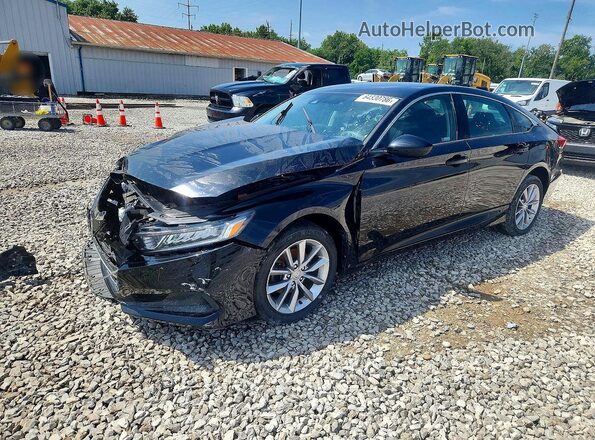 1HGCV1F12MA086689 2021 HONDA ACCORD Black Задня ліва чверть
