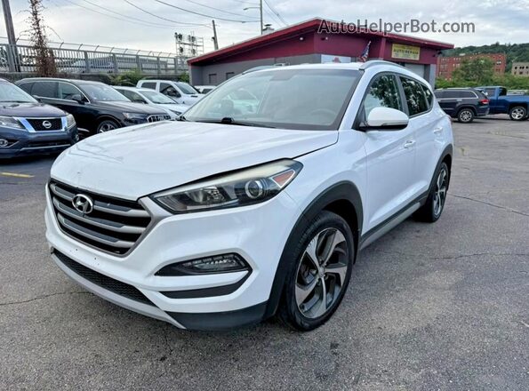 KM8J3CA28HU295247 2017 HYUNDAI TUCSON White Trasero izquierdo