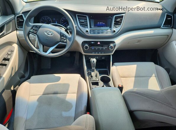 KM8J33A22GU164927 2016 HYUNDAI TUCSON Silver Widok zestawu wskaźników