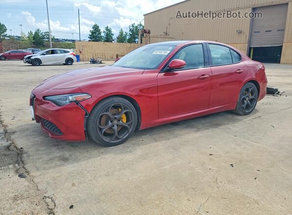 ZARFAECN1H7561781 2017 ALFA ROMEO GIULIA Red Rear left