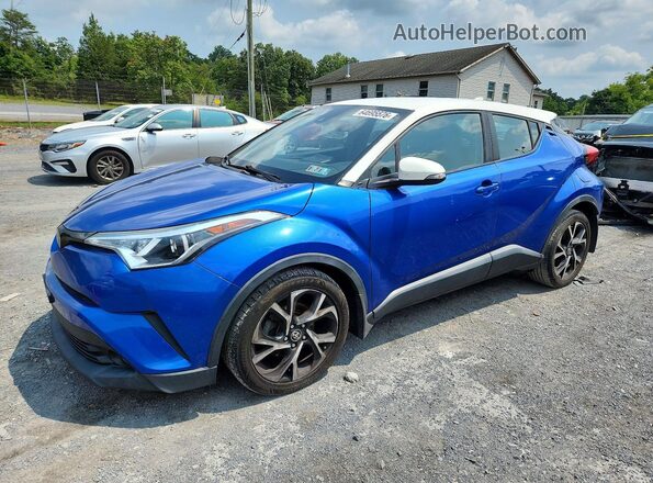 NMTKHMBX3JR037916 2018 TOYOTA C-HR Blue უკანა მარცხენა