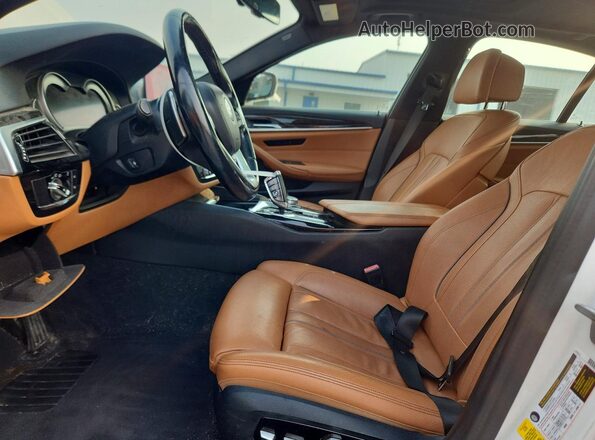 WBAJA5C51KBX87809 2019 BMW 5 SERIES White Вид панелі приладів