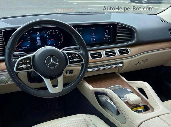 4JGFB4KBXLA209301 2020 MERCEDES-BENZ GLE Blue Вид задніх сидінь
