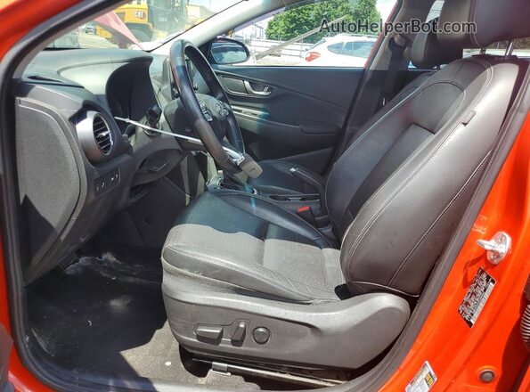 KM8K3CA5XKU364042 2019 HYUNDAI KONA Orange წინა პანელის ხედი