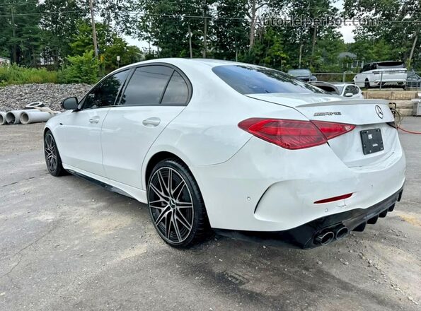 W1KAF8HB9SR253619 2025 MERCEDES-BENZ C White Задня права чверть