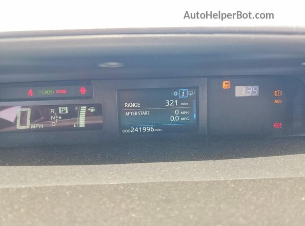 JTDZN3EU7GJ051392 2016 TOYOTA PRIUS Blue Вид задніх сидінь