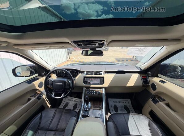 SALWR2PF9GA654448 2016 LAND ROVER RANGE Black Вид задніх сидінь
