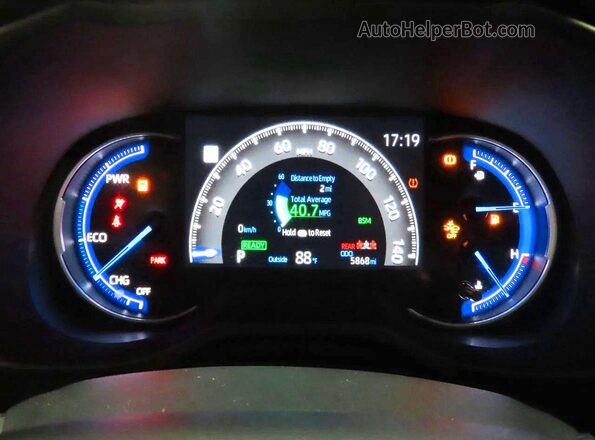 4T3RWRFV6SU206709 2025 TOYOTA RAV4 Black Vista del cuadro de instrumentos
