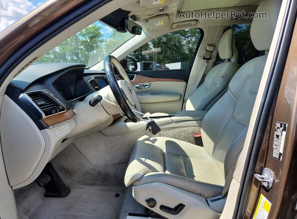YV4BC0PK5G1046027 2016 VOLVO XC90 Brown Առջևի վահանակի տեսք