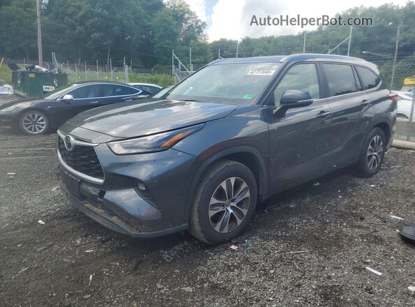5TDKDRAH1PS003020 2023 TOYOTA HIGHLANDER Gray Trasero izquierdo