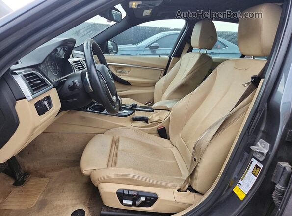 WBA8E9G53GNT47343 2016 BMW 3 SERIES Gray Вид панелі приладів