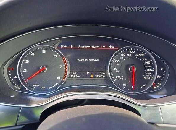 WAUHGAFC7GN006622 2016 AUDI A6 Black Instrument cluster view