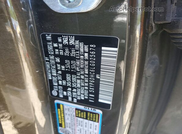 5XYP6DHC6LG025678 2020 KIA TELLURIDE Green Widok wnętrza 360 stopni