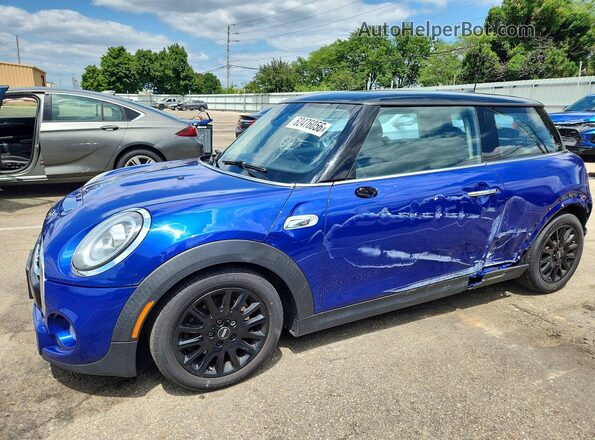 WMWXR5C05L2L85607 2020 MINI COOPER Blue Trasero izquierdo
