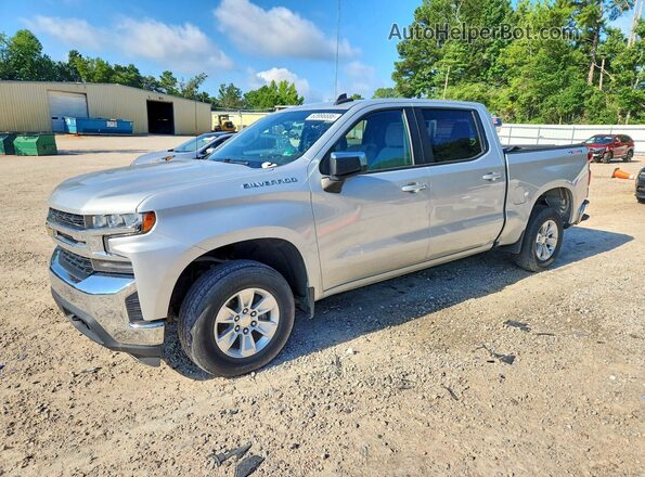 1GCPYDEK5MZ189318 2021 CHEVROLET SILVERADO Серебряный Задняя левая четверть