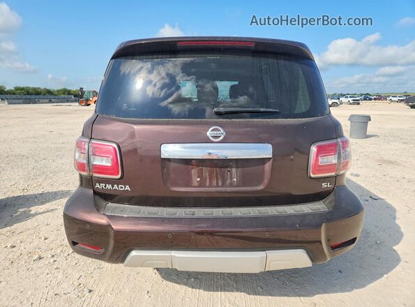 JN8AY2ND5JX002666 2018 NISSAN ARMADA Burgundy Սալոնի դիմացի տեսք