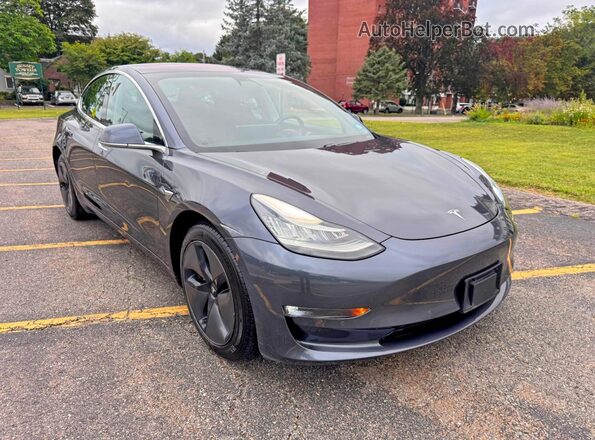 5YJ3E1EB6JF054422 2018 TESLA MODEL Gray Rear left